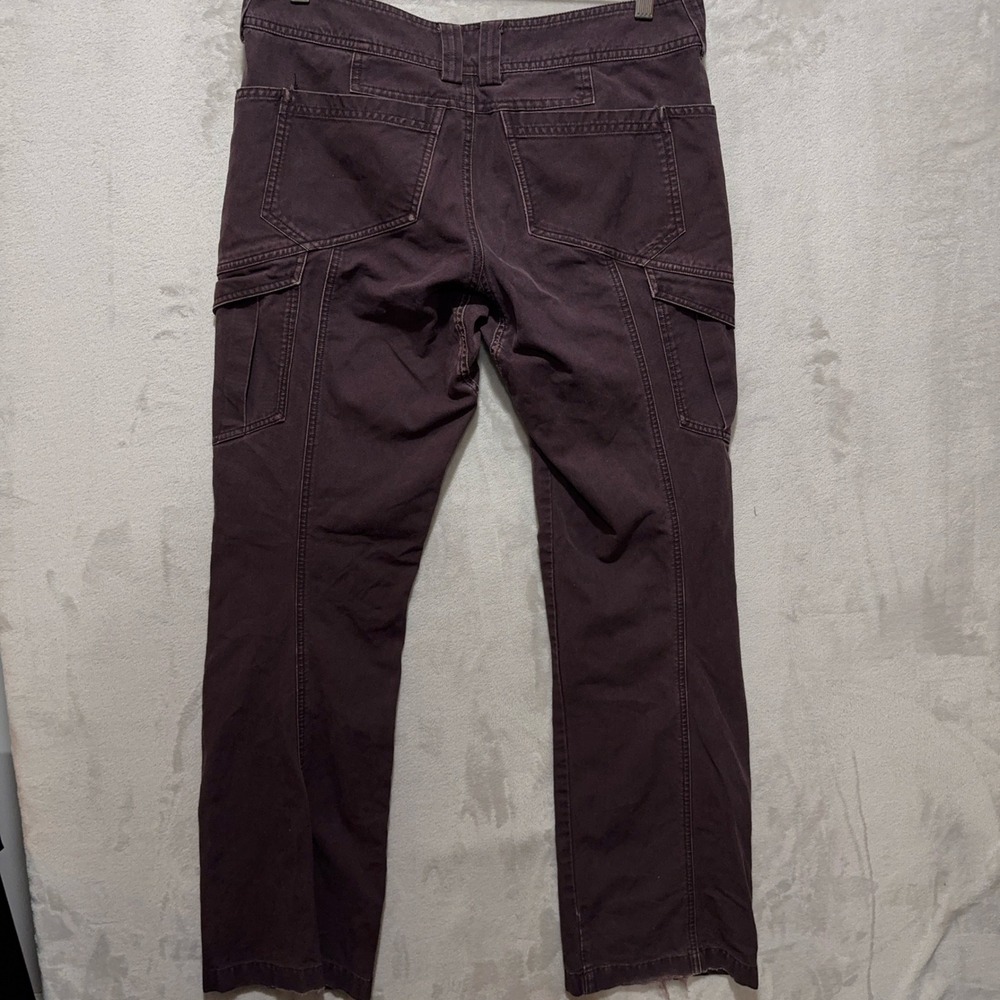 Arcteryx Womens 8 Cargo Pants Purple Cotton Canvas Straight Leg Hiking Outdoor - Picture 2 of 12